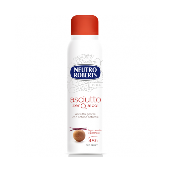DEO SPRAY - NEUTRO ROBERTS deo spray Asciutto legno Sandalo e Patchouli, 150ml