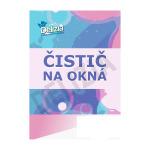 Etiketa predná "ČISTIČ NA OKNÁ", 10ks